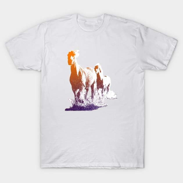 Horses T-Shirt by hudayadi